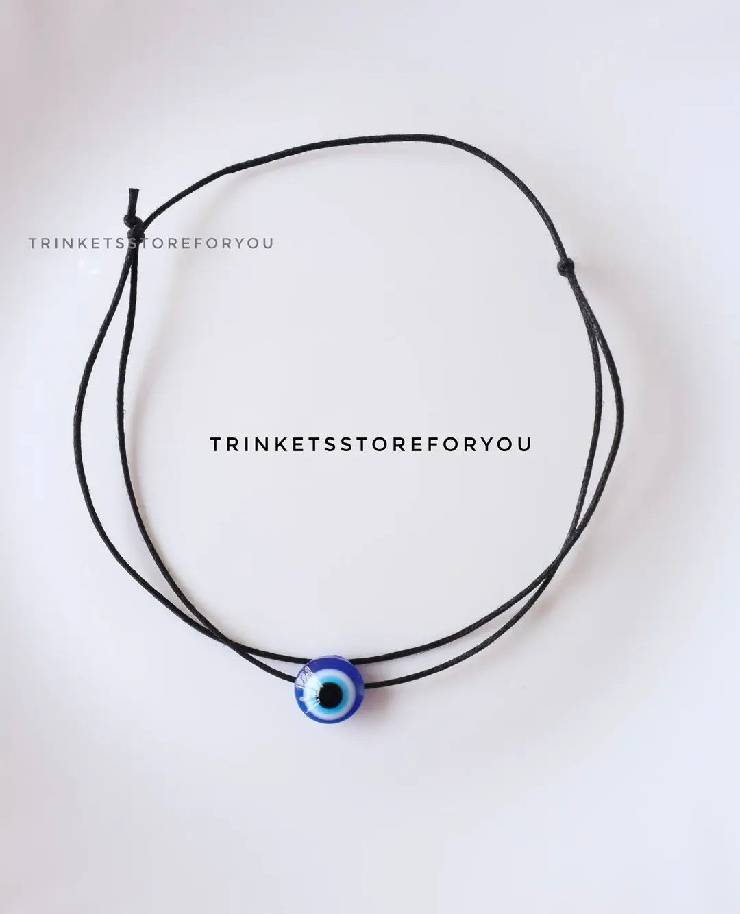 Acrylic Evil Eye anklet